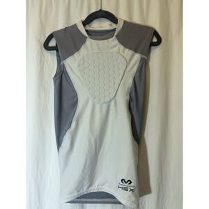 Mcdavid gray compression Baseball Chest Protection padded‎ tank top youth XS W40